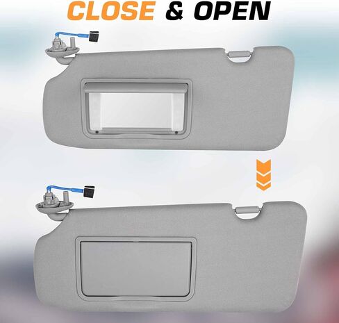 Left Driver Side Sun Visor Compatible with Honda CRV 2017-2022 Gray Sunvisor with Light Replaces# 83280-TLA-A62 83280-TLY-H11ZB in Kuwait