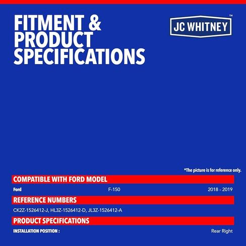 JC Whitney JFBAJCWDLA00718 مشغل قفل الباب الخلفي الأيمن - متوافق مع Ford F-150 2018-2019 - مع أقفال الطاقة/التلقائية in Kuwait