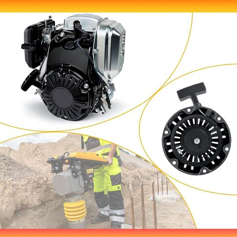 (Black New Recoil Starter Assembly Replacement for Honda GX100 Engines 28400-Z0D-V02ZA, 28400-Z0D-V03ZA, 28400-Z0D-V04ZA Parts in Saudi Arabia