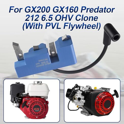 555681 Ignition Coil for Predator 212, Honda GX200, Tillotson, Wildcat Engines Kart Animal PVL Magneto Armature 12000 RPM in Saudi Arabia