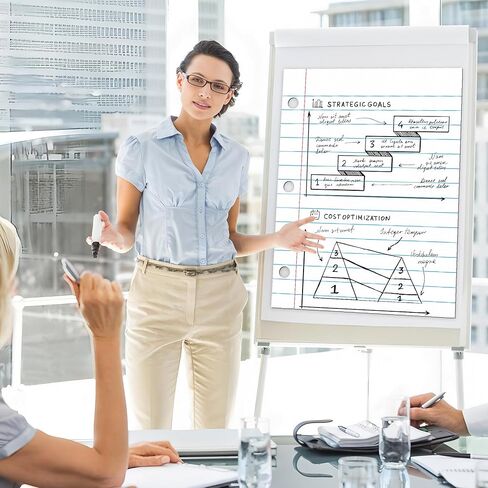 Giant Magnetic Notebook Paper 17.3" x 23.6" Dry Erase Magnetic Lined Paper for Classroom Whiteboard Reusable Handwriting Notebook Poster for School Office Teachers Teaching Supplies in Kuwait