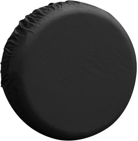 Universal 190T Polyester Spare Tire Cover for Jeep Trailer RV SUV Truck Wheel Fit Overall Wheel Diameter 16 Inch Black Automotive Parts in Kuwait