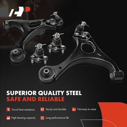 A-Premium 4Pcs Front Suspension Kit, Lower Control Arm, Lower Ball Joint, Compatible with Honda Civic 2006-2011, Acura CSX 2006-2011 in Kuwait