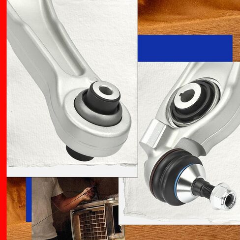 JC Whitney JFBAJCWCA00848 Set of 2 Control Arm with Ball Joint Assembly (Front Left & Right Lower) - Compatible with Jeep Grand Cherokee 2022-2024, Grand Cherokee L 2021-2024 in Saudi Arabia