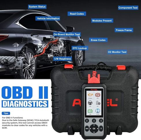 الماسح الضوئي Autel MaxiDiag MD806 PRO obd2: أداة مسح تشخيصية كاملة للأنظمة مع إعادة ضبط زيت البيانات المباشرة BMS SAS Throttle A/F EPB D-P.F، المسح التلقائي، حتى MD808 MD806 MD805 MD802، تحديث مجاني، طباعة البيانات in Kuwait