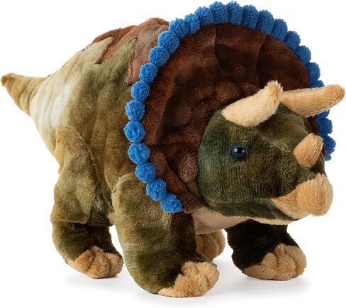The Petting Zoo Triceratops Stuffed Animal Plushie, Gift for Kids, Dinosaur Animals, Triceratops Dinosaur Plush Toy, 12 in in Kuwait