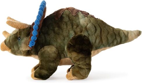 The Petting Zoo Triceratops Stuffed Animal Plushie, Gift for Kids, Dinosaur Animals, Triceratops Dinosaur Plush Toy, 12 in in Kuwait