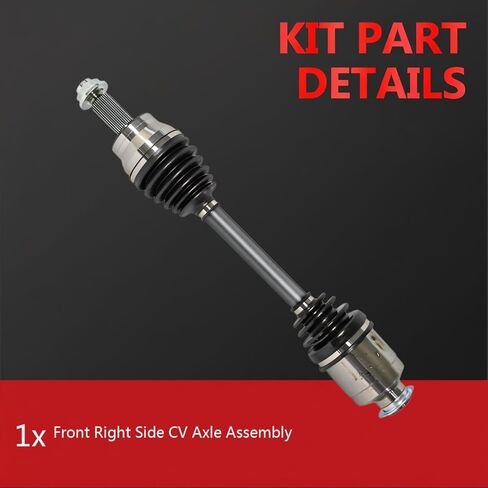 CV Axle Shaft Assembly Compatible with Kia Sorento 2021-2023 2.5L L4, Hyundai Santa Cruz 2022-2025 2.5L L4, Hyundai Santa Fe 2021-2023 2.5L L4 Front Right Passenger Side CV Axles Joint in Saudi Arabia