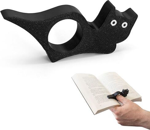 Cat-Shaped Bookmarks and Book Page Holder for Reading - Ideal Book Holder Thumb and Accessories for Book Lovers - Durable Thumb Page Holder and Page Holders for Books in Saudi Arabia
