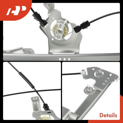 منظم نافذة الطاقة A-Premium جانب السائق الأمامي متوافق مع Ford F-150 F150 2004 2005 2006 2007 2008، بيك اب كابينة ممتد، بدون محرك in Kuwait