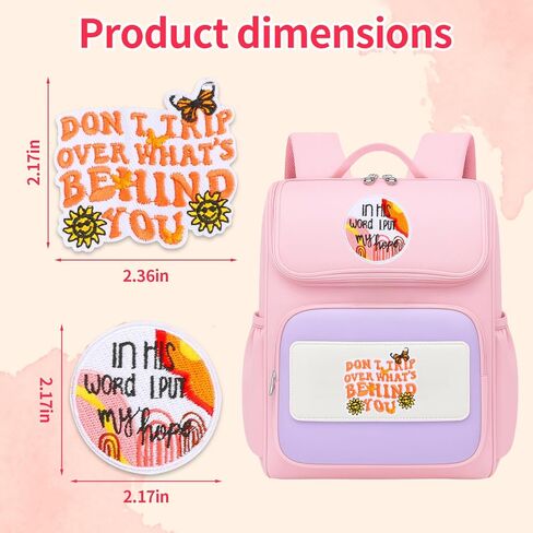17pcs Positive Affirmations Iron On Patches Embroidered Boho Iron on/Sew on Patch for Clothes, Hats, Jeans, Dress, Backpacks, Etc in Kuwait
