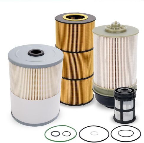 Fuel Filter Water Separator and Oil Filter Kit for 2013-2019 Freightliner Cascadia and Western Star Trucks with Detroit DD13, DD15, DD16 Engines | Replaces FS19915, PF9908, P551005 in Saudi Arabia