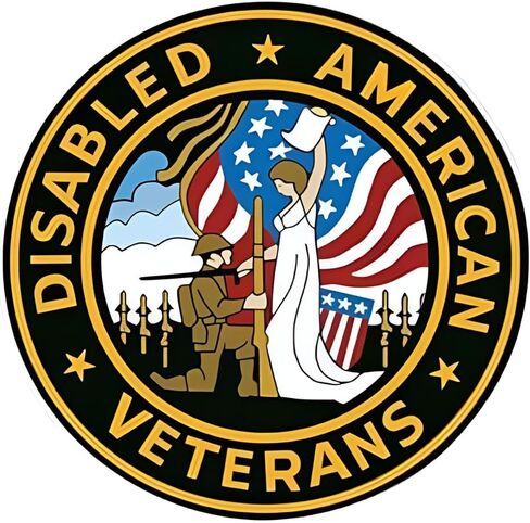 Veteran Patriotic Vinyl Stickers Waterproof Removable Car Decal 2-Pack Military Eagle Emblem for Vehicles Bumpers Windows Laptops Trucks RVs and Outdoor Gear B046 in Saudi Arabia