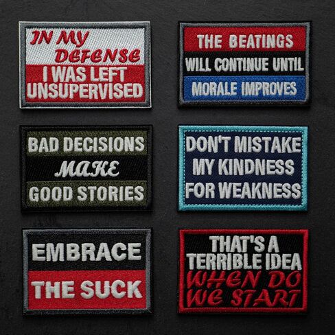 Funny Patch - That's a Terrible Idea When Do We Start Tactical Hook & Loop Embroidered Emblem Glow-in-the-Dark Morale Patches (3"x2") in Saudi Arabia
