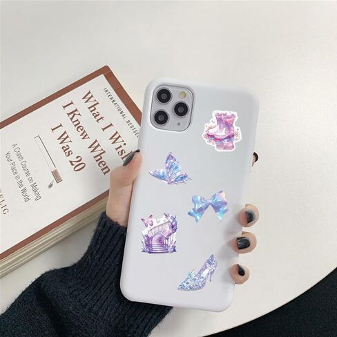50 PCS Scrapbooking Stickers, Aesthetic Scene Sticker Set, Crystal Transparent Waterproof Stickers for Junk Journal Journaling, Water Bottles Phone Laptop, Vintage Floral Sticker for Planner in Kuwait