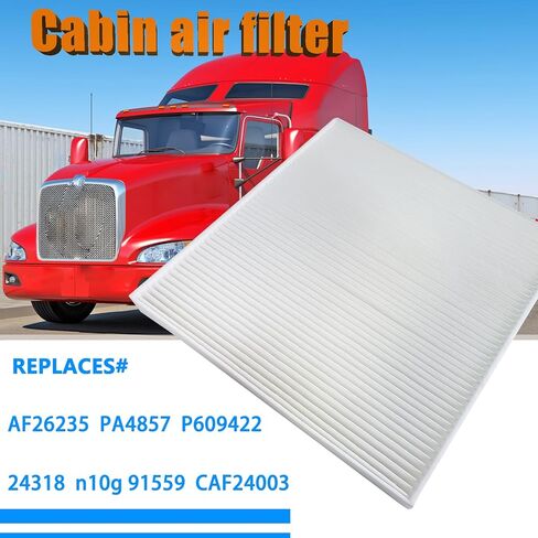 4 قطع فلتر هواء كابينة متوافق مع Freightliner Cascadia، Columbia، Century Class، وCoronado يستبدل AF26235، PA4857، P609422، wix 24318، abp n10g 91559، CAF24003، PA10181 إلخ in Kuwait
