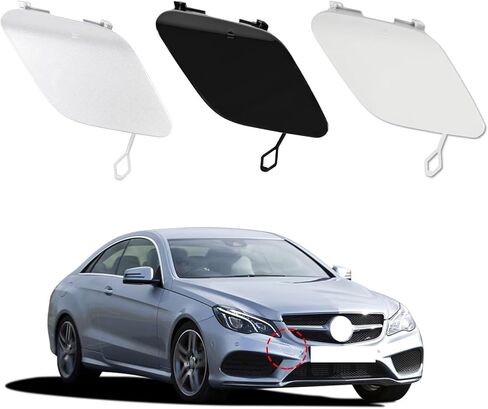 Car Front Bumper Tow Hook Cover Cap Towing Eye Fit for Mercedes Benz E Class W207 FL AMG Line Coupe E200 E220 E250 E300 E400 E450 E500 2013 2014 2015 2016 2078850024(White) 2078850024 in Kuwait