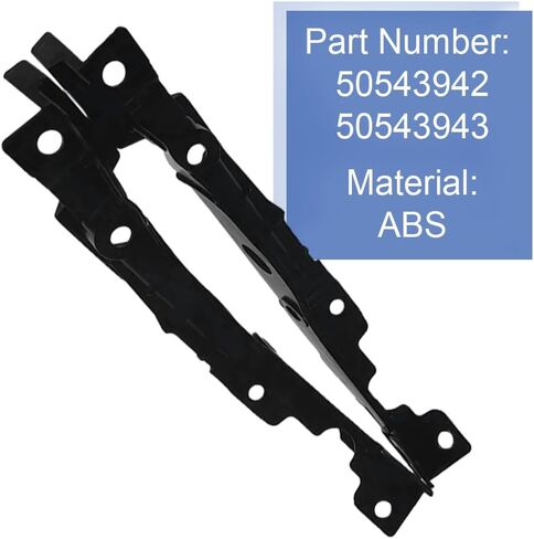 Riloer Front Support Bracket, Replace 50543942, 50543943, ABS Support Bracket, Compatible with Alfa Romeo Stelvio 2016-2023, Black, 2 pcs in Kuwait