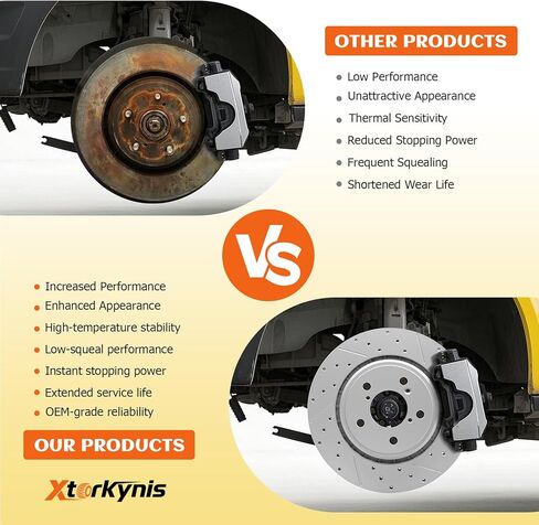 Drilled and Slotted Front and Rear Brake Rotor for Toyota Camry 2012-2017, Avalon 2013-2018, Lexus Es350 2013-2018, Es300h 2013-2018 in Saudi Arabia