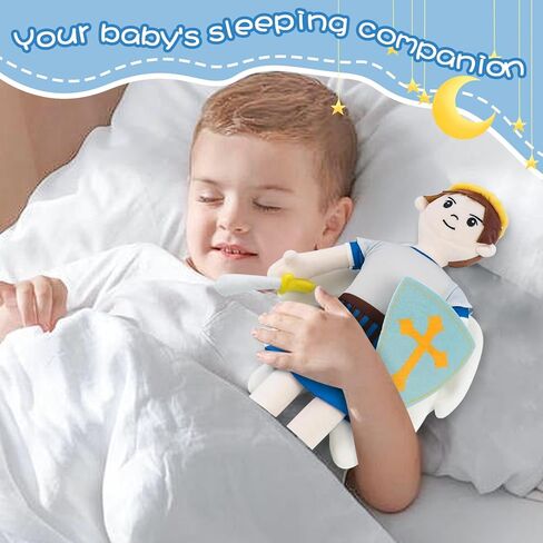 Saint Michael Guardian Angel Plush Doll with Wings, Religious Prayer Figure, First Communion Gift Christmas Easter Decoration Gift for Boys Girls (st Michael) in Saudi Arabia