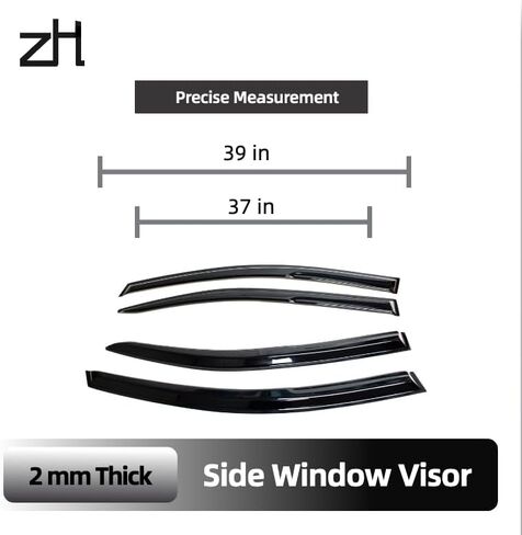 Fits Toyota Corolla 2020 2021 2022 2023 Acrylic Safe Smoke Window Visor Set - Sun, Rain, and Vent Protection, 4-Pieces Tape-on Window Deflector Guard Kit 2mm Thickened in Saudi Arabia