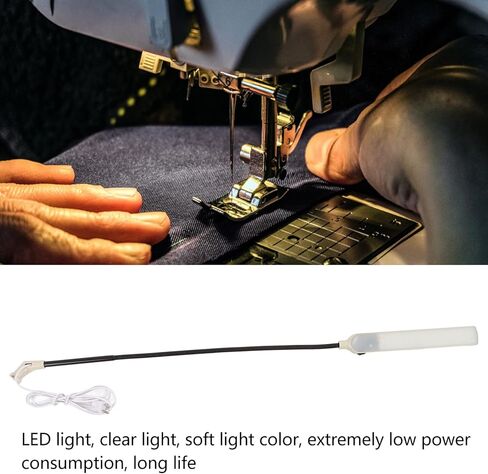 LED Sewing Light, Industrial Sewing Machines Sewing Machine Thread Stand LED Light 10W 64 Lamp Beads for Workbench Lathe US Plug in Saudi Arabia