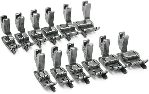 Hinged Industrial Sewing Machine Feet with Guide, Right Side, 1/2" Wide, Made in Taiwan in Saudi Arabia