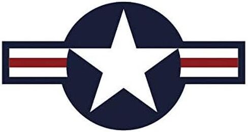 EW Designs United States Air Force USAF Roundel Sticker Decal Vinyl Military Bumper Sticker Vinyl Sticker Car Truck Decal 5" in Saudi Arabia