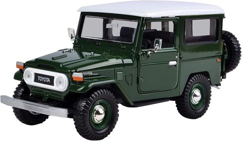 مجموعة موتور ماكس 1:24 دبليو/بي بلاتينيوم تويوتا FJ40 MJ حصرية، باللون الأخضر in Kuwait