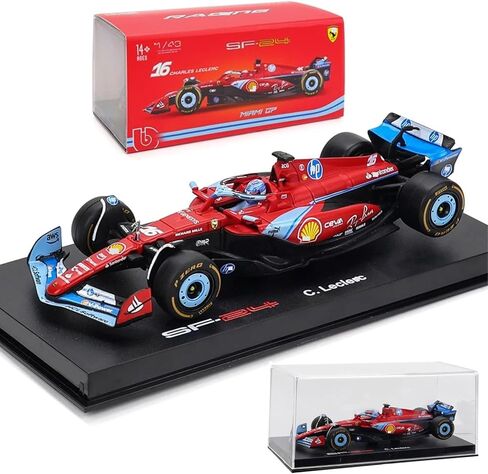 HTLNUZD New 2024 1/43 SF24#16Maimi GP Charles Alloy Racing Formula 1 Diecast Adult Vehicle Model (Standard) in Kuwait