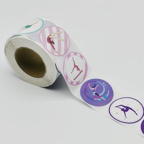 500 PCS Gymnastic Dance Themed Stickers,Gymnastic Dacing/Dance Movements Baby Shower First 21st Birthday Party Decorations Supplies Favors in Saudi Arabia