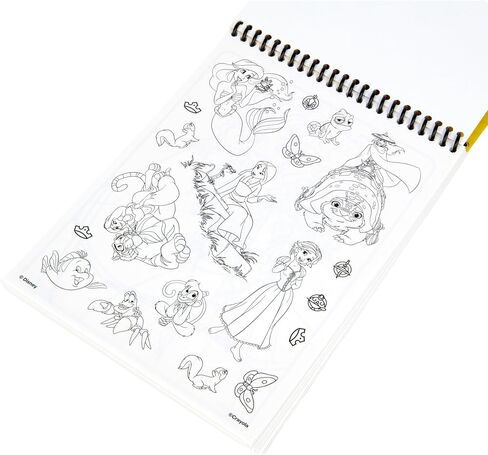 Crayola Disney Princess Sticker Activity Pad, 12 Princess Coloring Pages, 100+ Stickers, Travel Activity, Princess Toys, Toddler Gifts in Kuwait