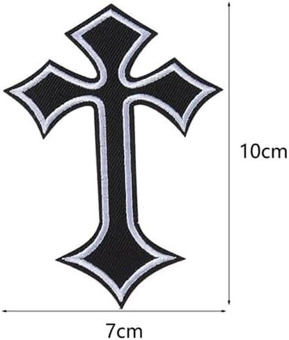 26 PCS Cross Iron on Patches, Chrome Heart Patches for Clothing Jeans Hats Backpacks, Iron on Patches for Clothes DIY Dec in Saudi Arabia