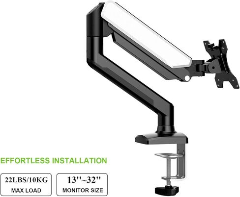 Monitor arm mounting Bracket Single, Flexible Adjustment 180° Rotation 360° Rotating Support Monitor(Black) in Saudi Arabia