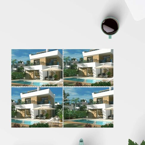 Blank Postcard Paper - 65lb White Printable Postcards, Letter Size, 8.5 x 11 inch, 100 Sheets / 400 Postcards- Perforated 4 per Sheet - for Inkjet/Laser Printers, 4-1/4" x 5-1/2" Each Card After Perf in Saudi Arabia