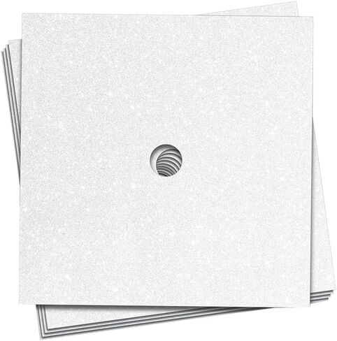 GSHLLO 5 Pcs 25 x 25 cm Glitter Graduation Cap Toppers Self Adhesive Grad Cap Topper Sparkly Grad Hat Toppers Graduation Hat Topper Decorations Scrapbook Supplies for DIY White in Kuwait