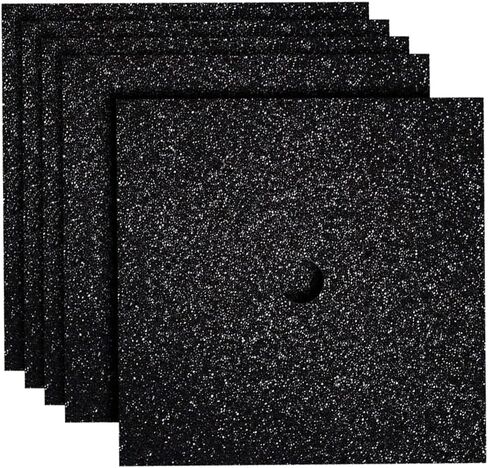 GSHLLO 5 Pcs 25 x 25 cm Glitter Graduation Cap Toppers Self Adhesive Grad Cap Topper Sparkly Grad Hat Toppers Graduation Hat Topper Decorations Scrapbook Supplies for DIY White in Kuwait
