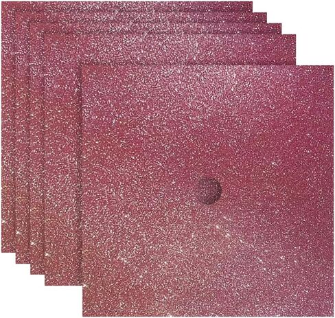 GSHLLO 5 Pcs 25 x 25 cm Glitter Graduation Cap Toppers Self Adhesive Grad Cap Topper Sparkly Grad Hat Toppers Graduation Hat Topper Decorations Scrapbook Supplies for DIY White in Kuwait
