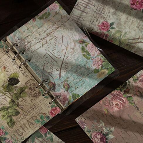 Vintage Background Papers - Traditional Music Score Decorative Paper for Scrapbooking, Journaling, Gift Wrap & Decorations, Retro Design Letter Papers (30 Sheets) in Kuwait
