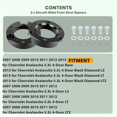 SCITOO Lifts 3 inch Front and 3 inch Rear Suspension Strut Spacers for Chevrolet Suburban Full Leveling Lift Kit in Kuwait