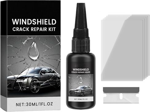 Windshield Crack Repair Kit, 2026 Upgraded Windshield Repair Kit, Quick Fix Automotive Tool for Windshields, Windows, Mirrors,All Crack Types Windshield Repair Kit(1PC) in Kuwait