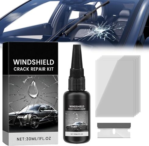 Windshield Crack Repair Kit, 2026 Upgraded Windshield Repair Kit, Quick Fix Automotive Tool for Windshields, Windows, Mirrors,All Crack Types Windshield Repair Kit(1PC) in Kuwait