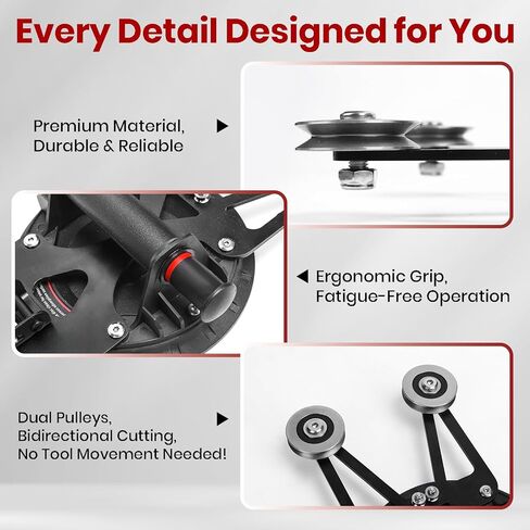 Auto Windshield Removal Tool Kit with Dual Cutting Locking Function, Effective Auto Glass Removal Tools Include Toolbox, Glass Cutter & T-Shaped Threading Tool for Cars, Trucks & SUVs, No Cutting Wire in Saudi Arabia