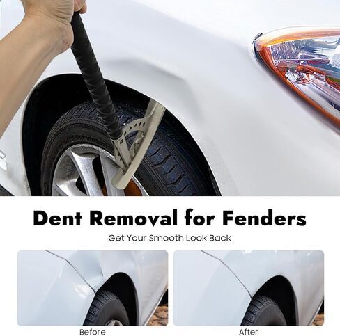 Car Fender Damage Repair Tools, Angle Adjustable, Stainless Steel Auto Car Dent Removal Fender Repair Kit with Storage Bag, M8 Thread in Saudi Arabia