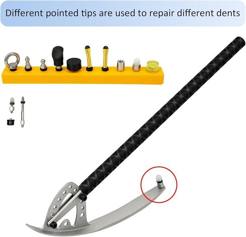 Car Fender Damage Repair Tools, Angle Adjustable, Stainless Steel Auto Car Dent Removal Fender Repair Kit with Storage Bag, M8 Thread in Saudi Arabia