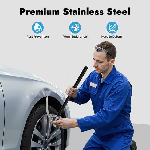 Car Fender Damage Repair Tools, Angle Adjustable, Stainless Steel Auto Car Dent Removal Fender Repair Kit with Storage Bag, M8 Thread in Saudi Arabia