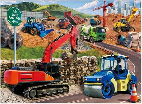 200 Piece Jigsaw Puzzle for Teens and Kids Family Happy Game Time Construction Crew in Saudi Arabia