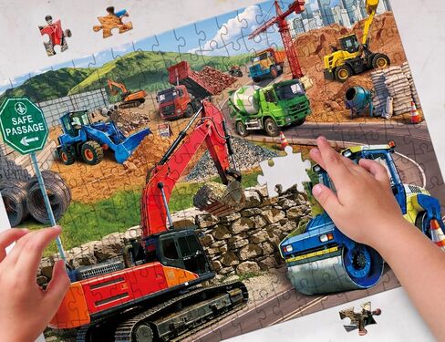 200 Piece Jigsaw Puzzle for Teens and Kids Family Happy Game Time Construction Crew in Saudi Arabia