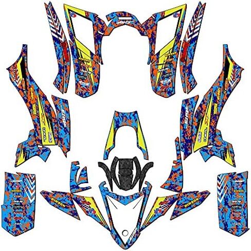 2017-2021 YFZ 50 Devious Pink Senge Graphics Kit Compatible with Yamaha in Kuwait