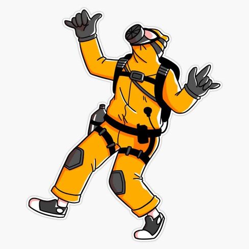 Virus Disaster Man! Hazmat Stan Vinyl Bumper Sticker Decal 5" in Saudi Arabia